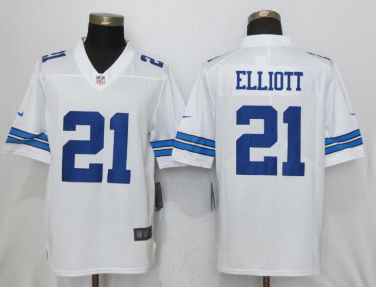 Men NFL Nike Dallas cowboys 21 Elliott White 2017 Vapor Untouchable Limited jersey